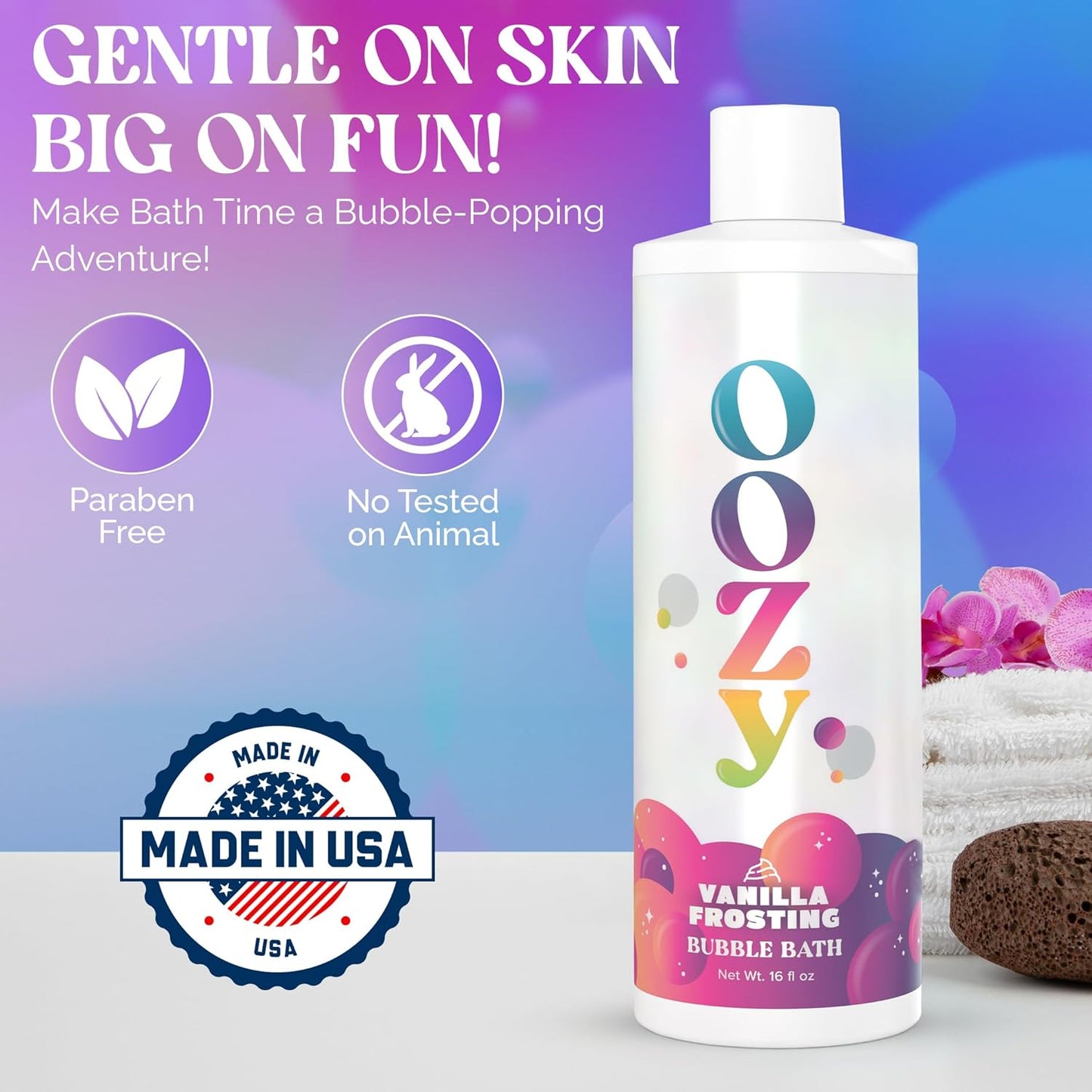 OOZE Vanila Frosting Bubble Bath for Kids