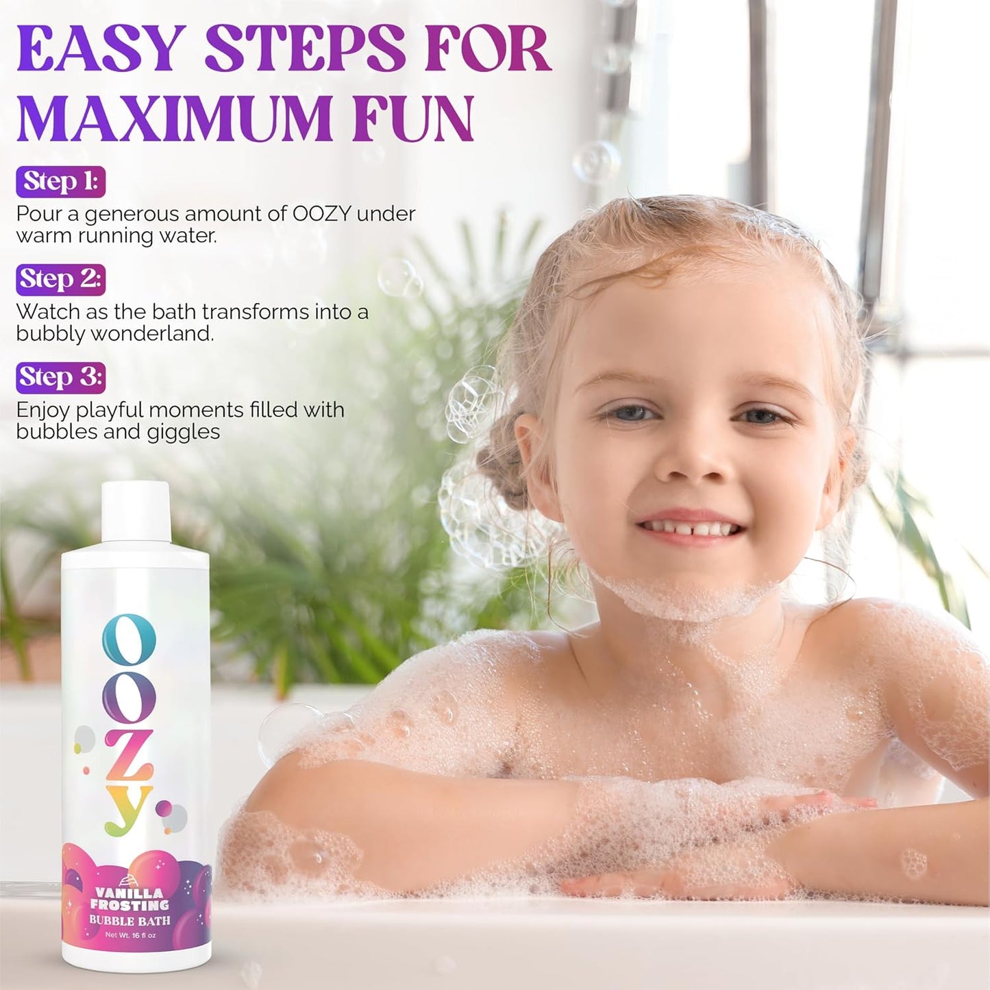 OOZE Vanila Frosting Bubble Bath for Kids
